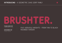 Brushter Rounded Font - Featured Image