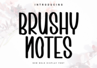 Brushy Notes Font - Featured Image