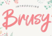 Brusy Font - Featured Image