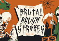 Brutal Brushstrokes Font - Featured Image