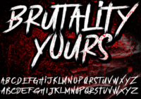 Brutality Yours Font - Featured Image