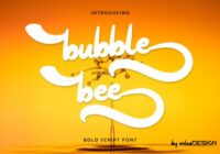 Bubble Bee Font - Featured Image