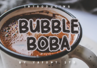 Bubble Boba Font - Featured Image