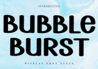 Bubble Burst Font - Featured Image
