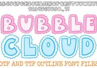 Bubble Cloud Font - Featured Image