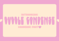 Bubble Condense Font - Featured Image
