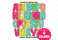 Bubble Dot Rainbow Font - Featured Image