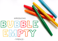 Bubble Empty Font - Featured Image