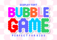 Bubble Game Font - Featured Image
