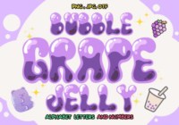 Bubble Grape Jelly Font - Featured Image