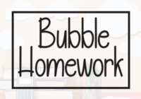 Bubble Homework Font - Featured Image