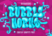 Bubble Horns Graffiti Font - Featured Image