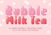 Bubble Milk Tea Font - Featured Image