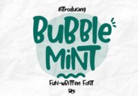 Bubble Mint Font - Featured Image