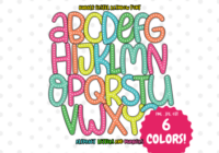 Bubble Pastel Rainbow Font - Featured Image