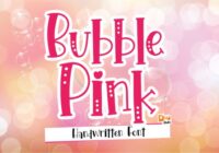 Bubble Pink Font - Featured Image