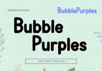 Bubble Purples Font - Featured Image