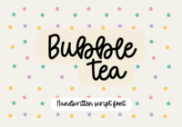 Bubble Tea Font - Featured Image