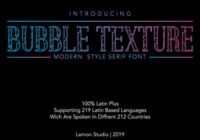 Bubble Texture Font - Featured Image