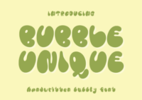 Bubble Unique Font - Featured Image