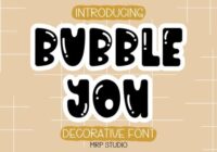 Bubble You Font - Featured Image