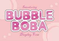 Bubbleboba Regular Font - Featured Image