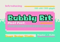 Bubbly Bit Font - Featured Image