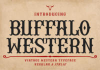 Buffalo Western Font - Featured Image