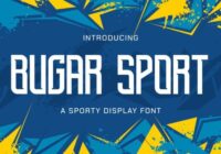 Bugar Sport Font - Featured Image
