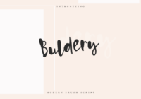 Buldery Font - Featured Image