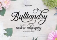 Bulliandry Font - Featured Image