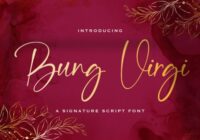 Bung Virgi Font - Featured Image