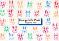 Bunny Cute Face Font - Featured Image