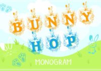 Bunny Hop Monogram Font - Featured Image