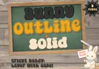 Bunny Outline Solid Trio Font - Featured Image