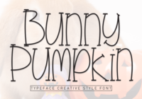 Bunny Pumpkin Font - Featured Image