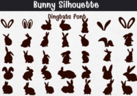 Bunny Silhouette Font - Featured Image