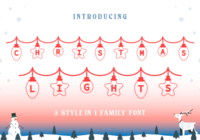 Bunting Christmas Light Font - Featured Image