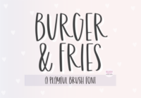 Burger and Fries Font - Featured Image