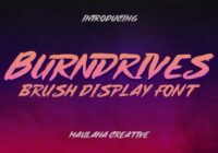 Burndrives Font - Featured Image