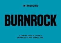 Burnrock Font - Featured Image