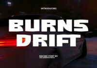 Burns Drift Font - Featured Image