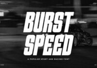 Burst Speed Font - Featured Image