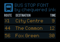 Bus Stop Font - Featured Image