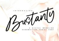 Bustanty Font - Featured Image