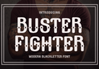 Buster Fighter Font - Featured Image