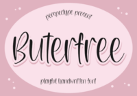 Buterfree Font - Featured Image
