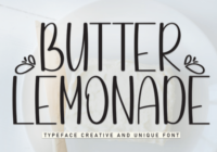 Butter Lemonade Font - Featured Image