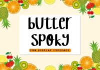 Butter Spoky Font - Featured Image