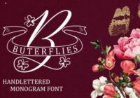 Butterflies Monogram Font - Featured Image